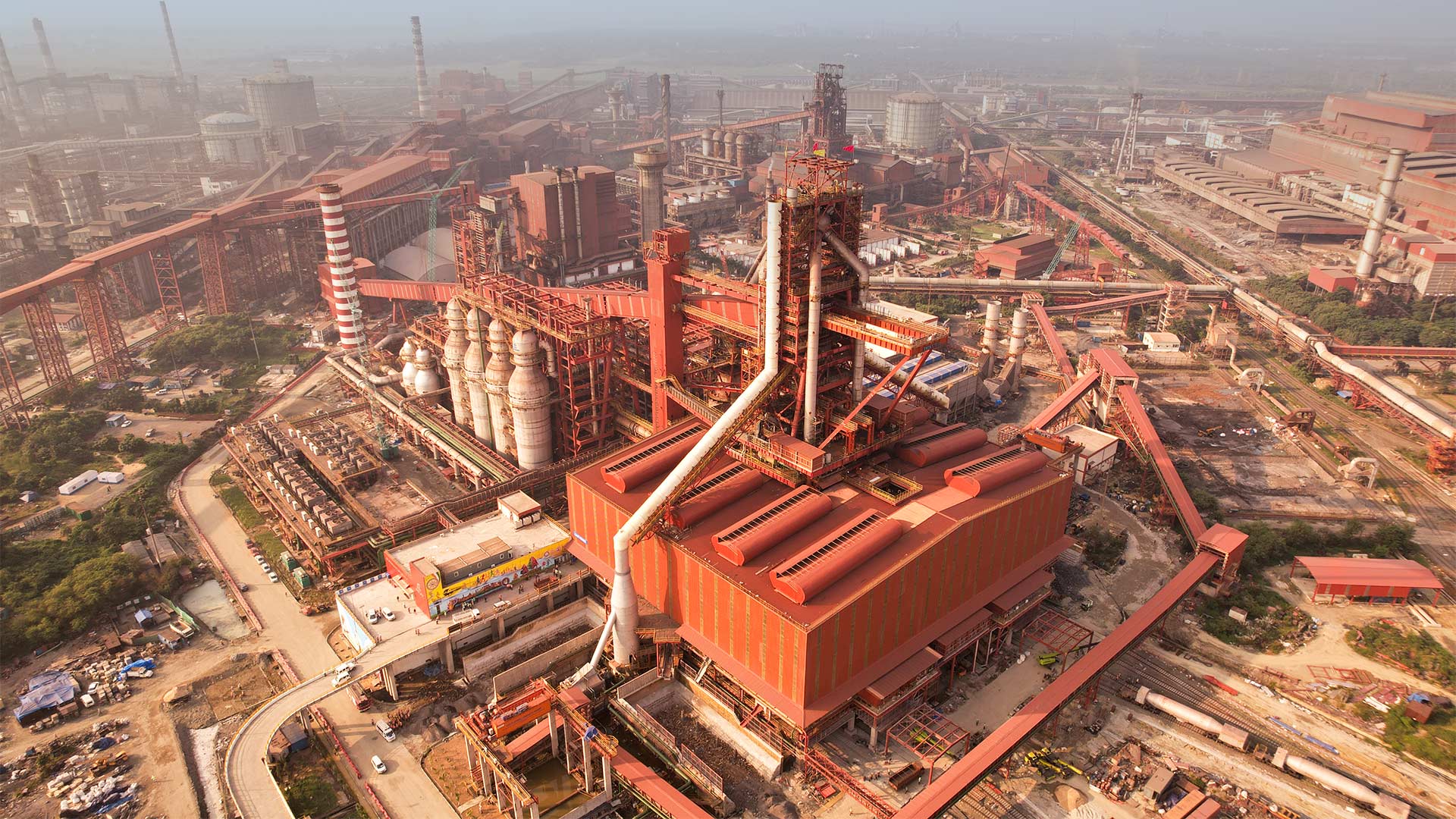 A view of the new Kalinganagar blast furnace