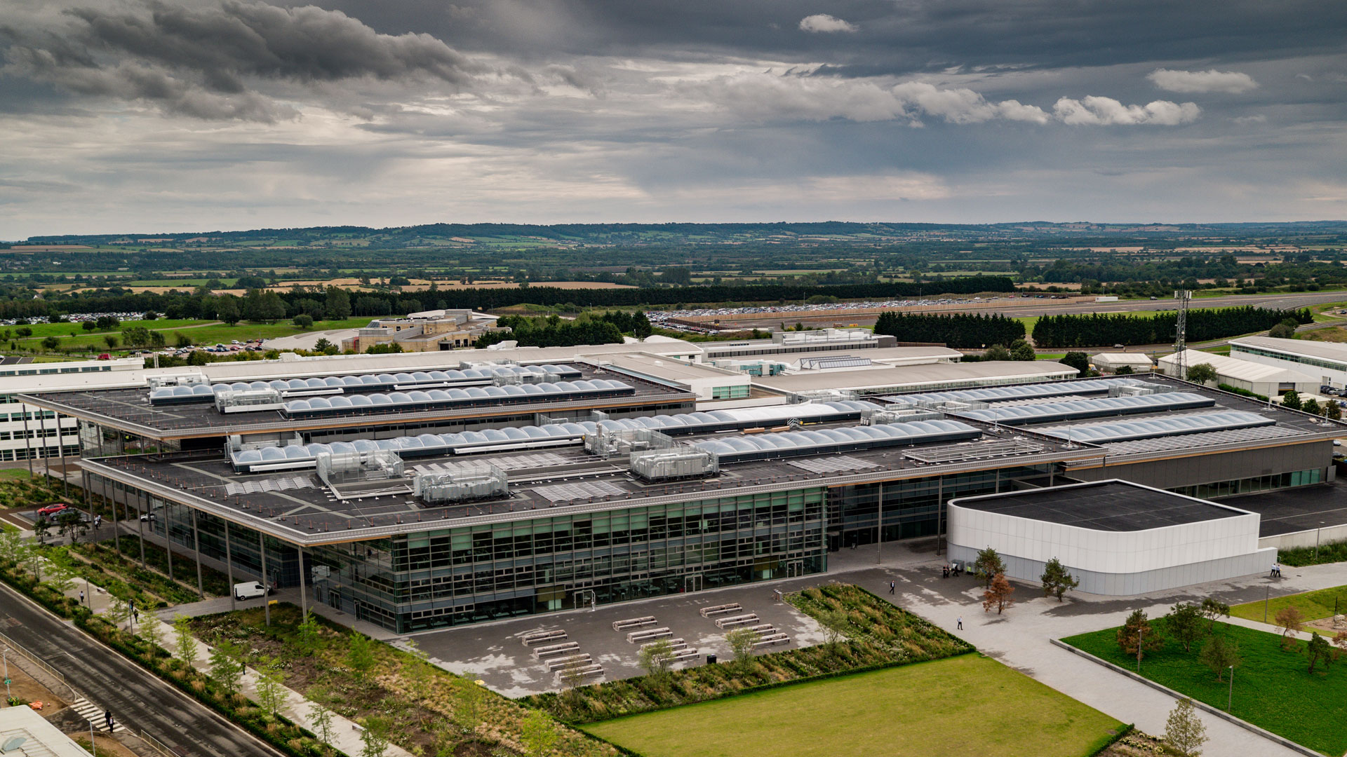 A veiw of the sprawling Advanced Product Creation Centre of JLR