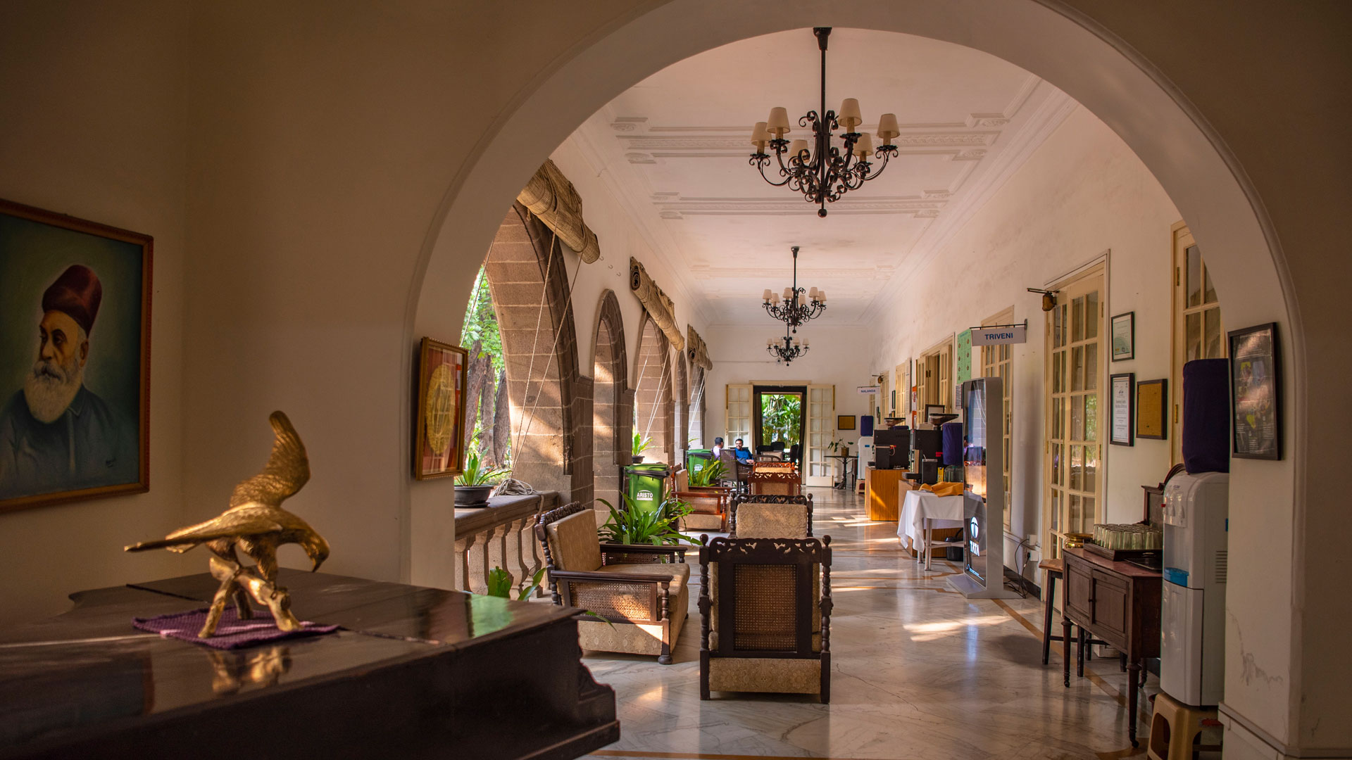 The heritage interior of the TMTC bungalow is quiet and serene