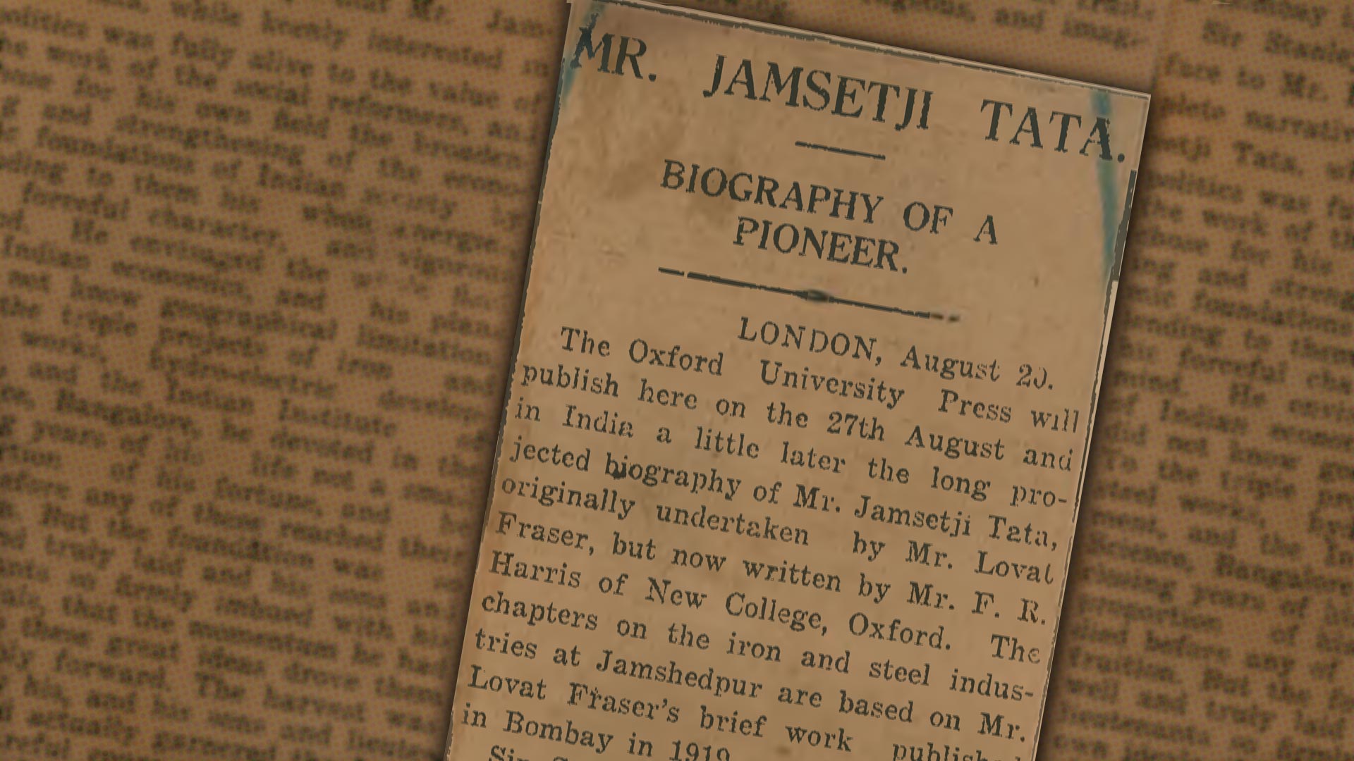 Jamsetji Tata Frank Harris