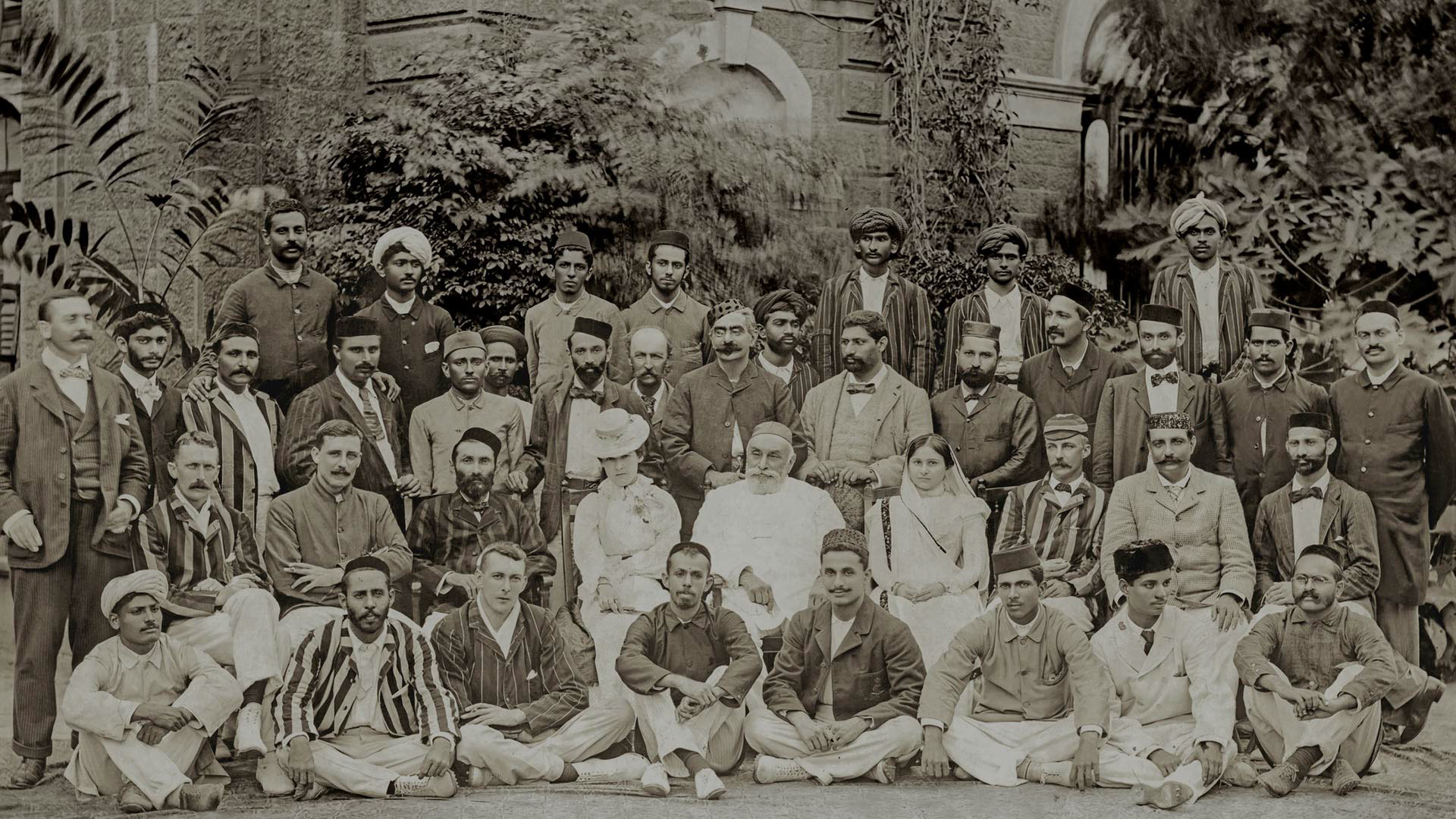 Jamsetji Tata with the Kathiawar Cricket Team