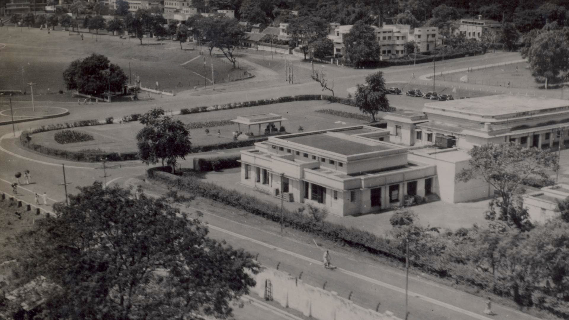 An aerial view of Jamshedpur in the 1950s