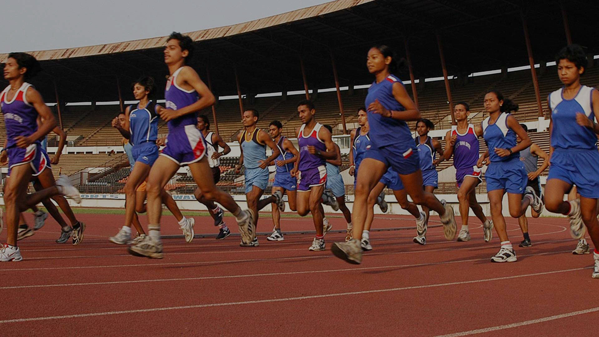 Cadets training at the Tata Athletics Academy